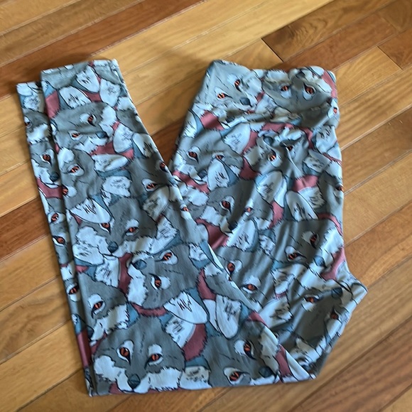 Lularoe TC leggings Wolf print - Picture 1 of 3